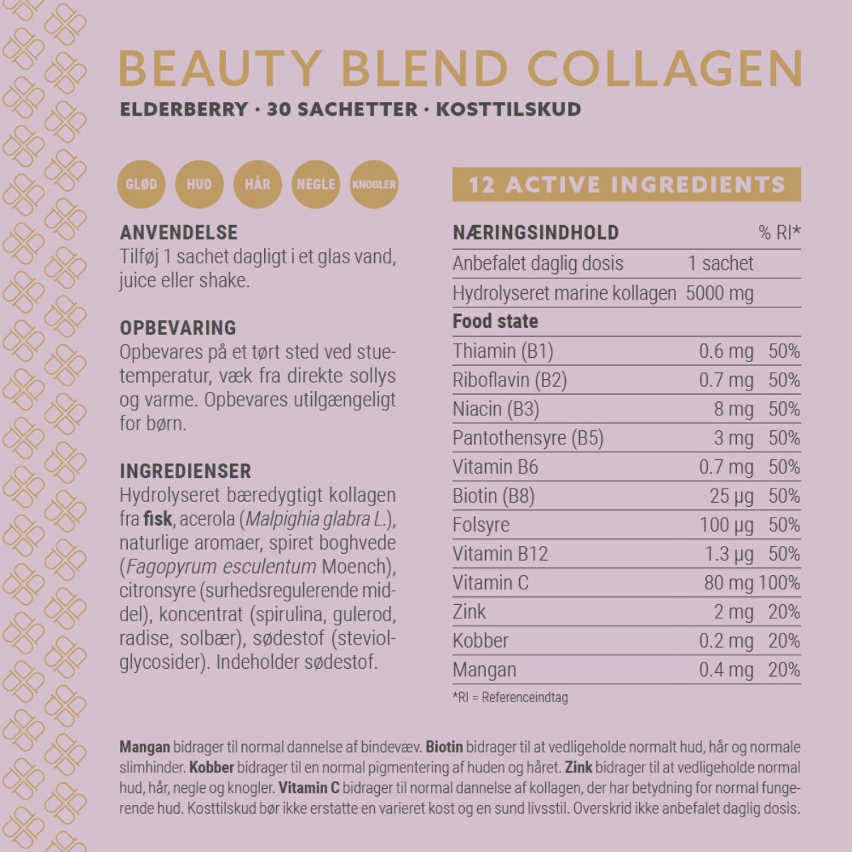 Plent Beauty Blend Collagen Elderberry, 30 breve