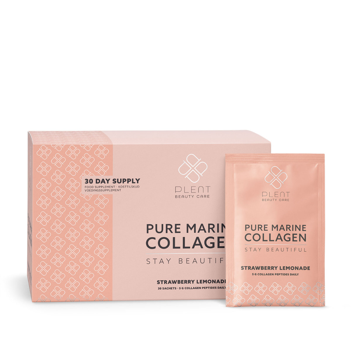 Plent Marine Collagen Strawberry Lemonade, 30 breve