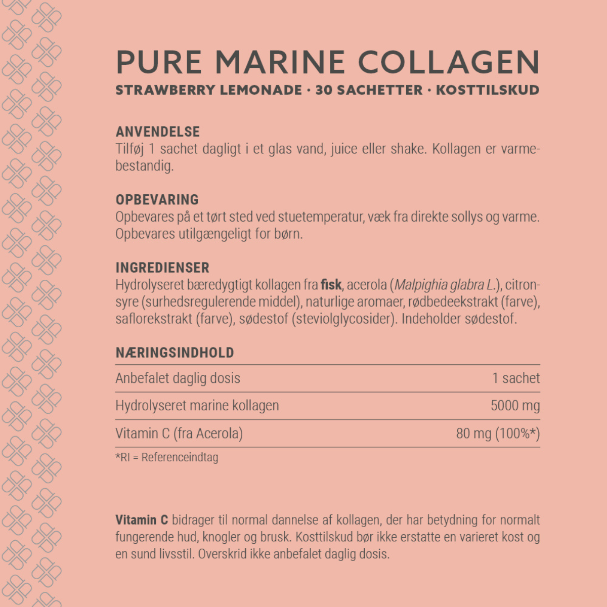 Plent Marine Collagen Strawberry Lemonade, 30 breve