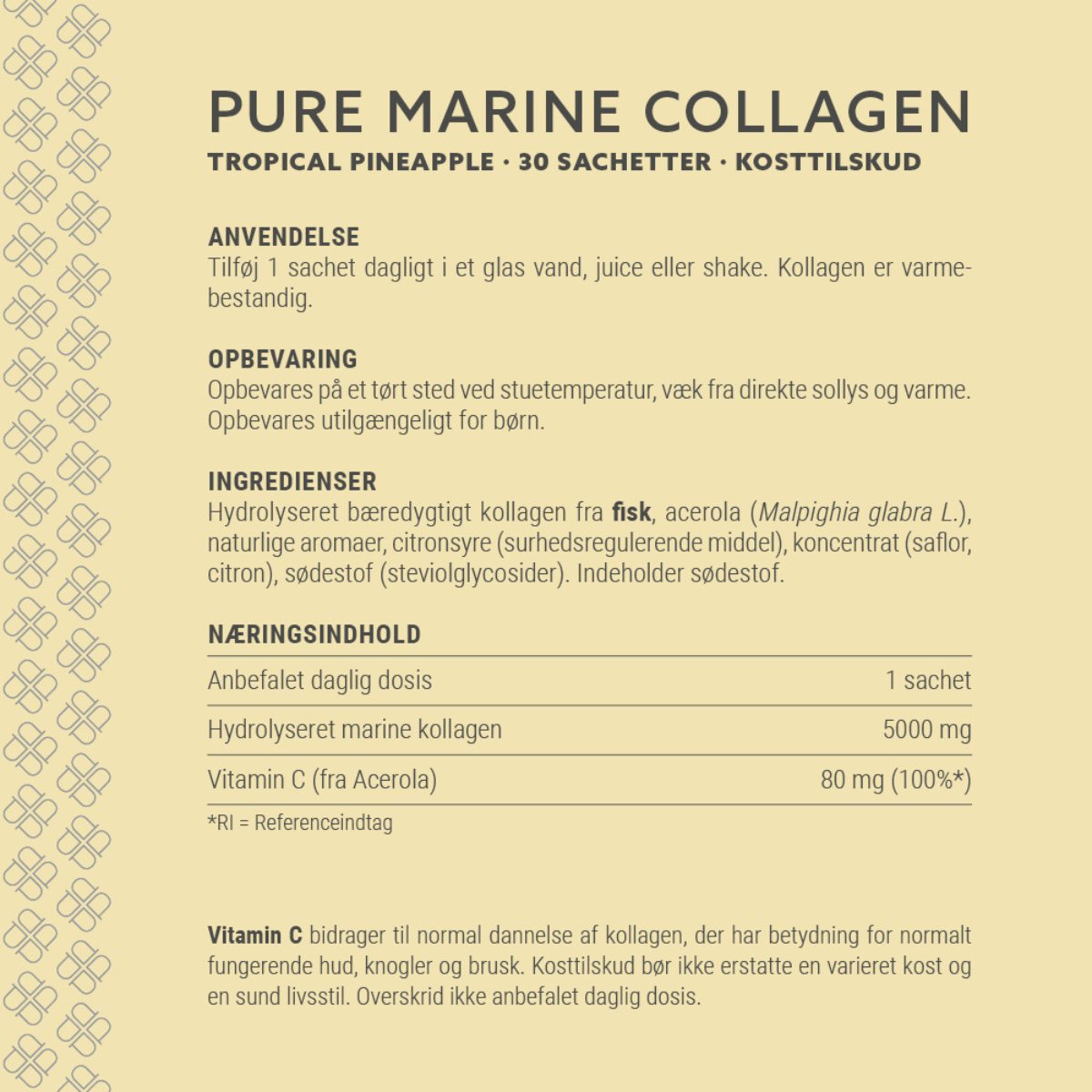 Plent Marine Collagen Tropical Pinapple, 30 breve