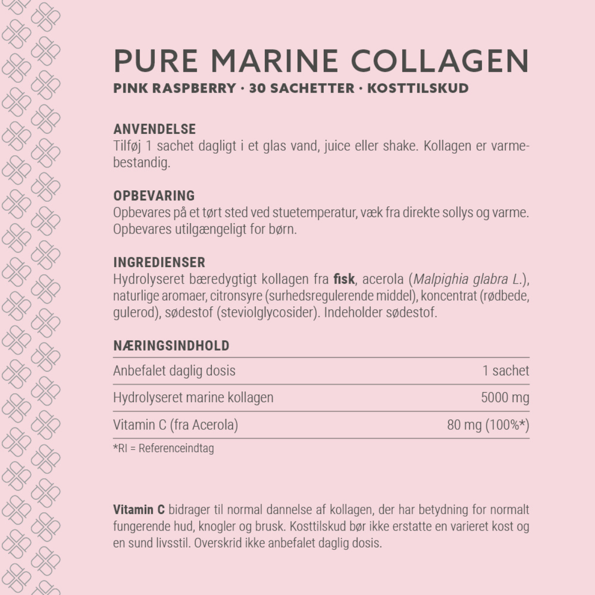 Plent Marine Collagen Pink Raspberry, 30 breve