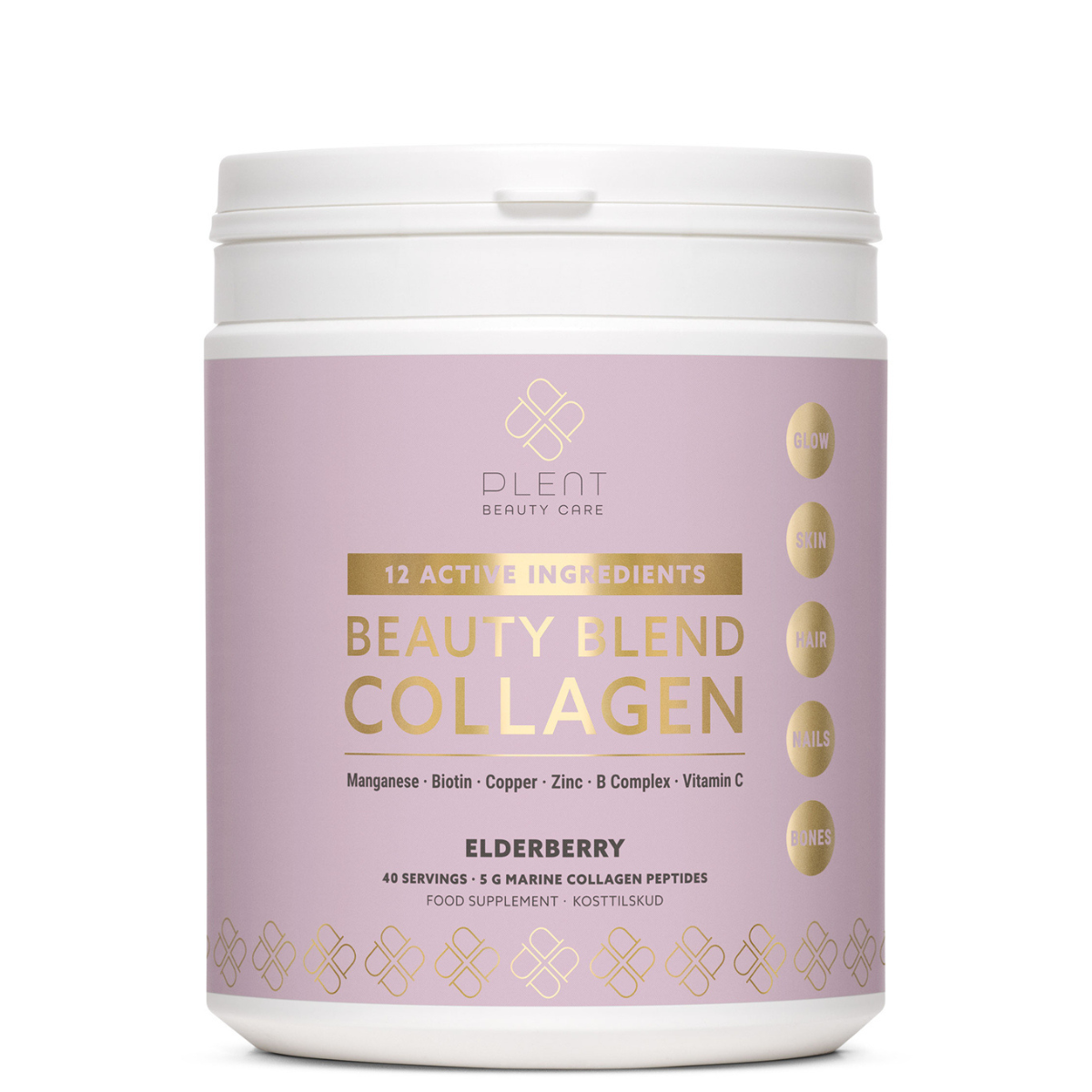 Plent Beauty Blend Collagen, Elderberry