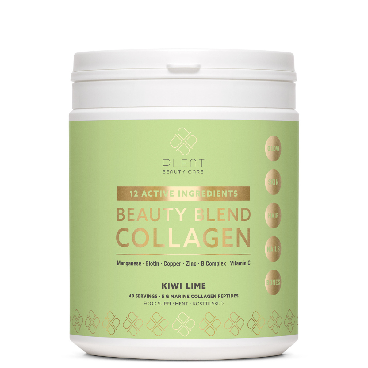 Plent Beauty Blend Collagen, Kiwi Lime