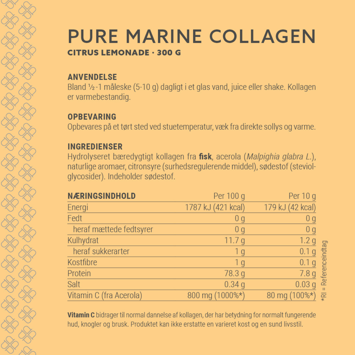 Plent Marine Collagen Citrus Lemonade, 300 g